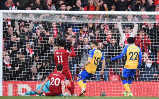 【英超】若塔梅开蒂亚戈破门 利物浦4比0南安普敦